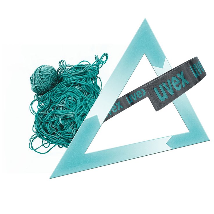 Recyceltes Garn und PET-Flaschen für das Kopfband