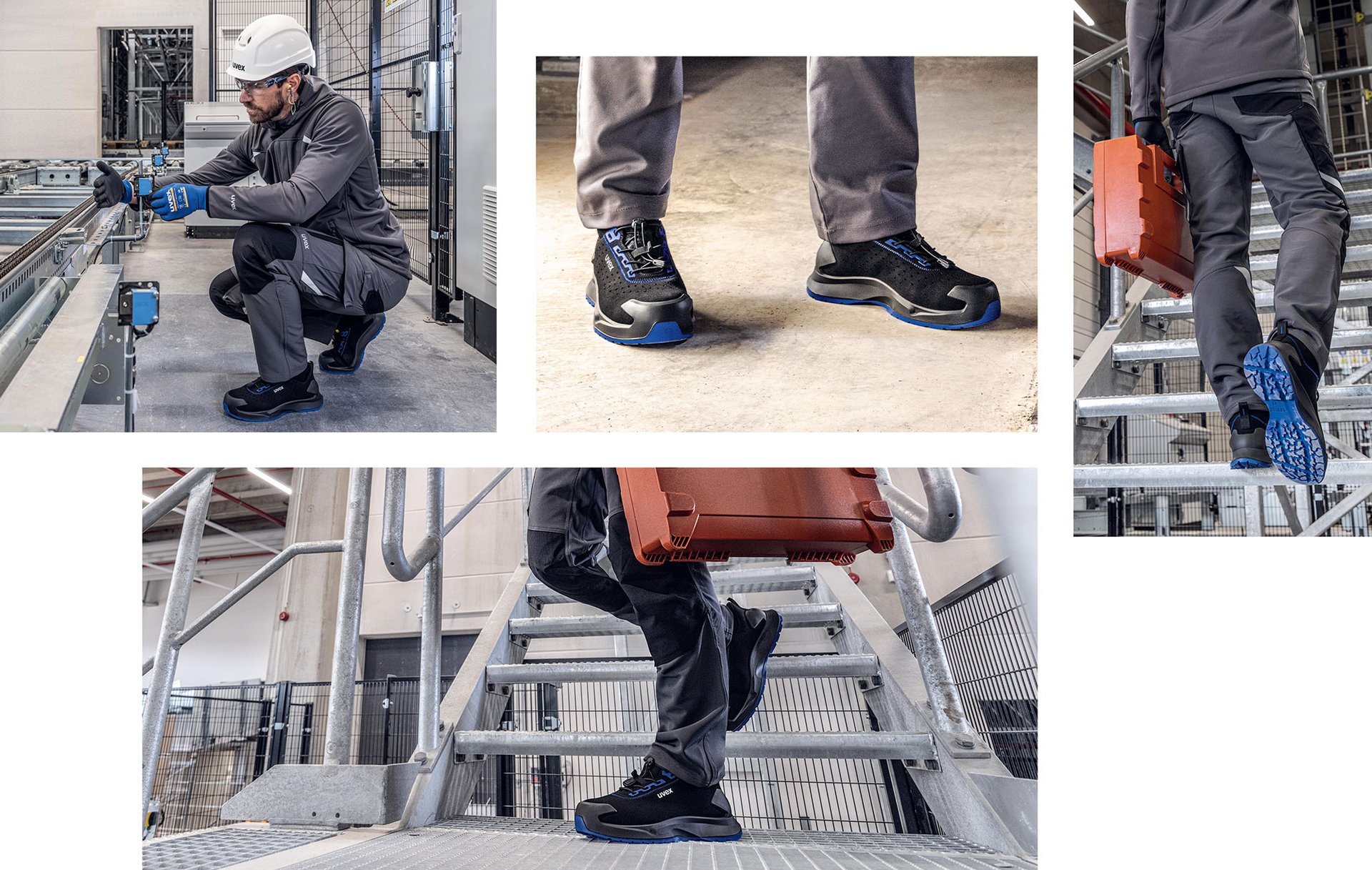 uvex 1 x-craft industriy safety shoes S1 and S2 shoes and lace-up boots