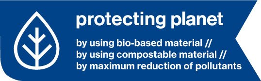 work wear with sustainable and compostable materials