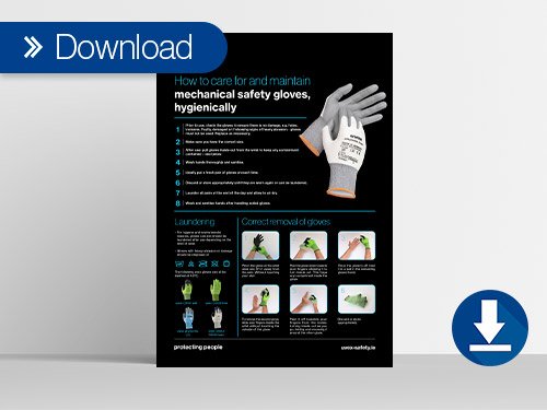 Download our glove care poster