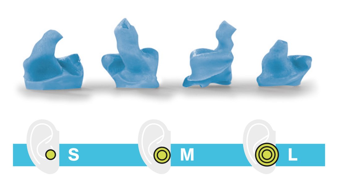 Verschiedene Formen und Grössen uvex Gehörschutzstöpsel