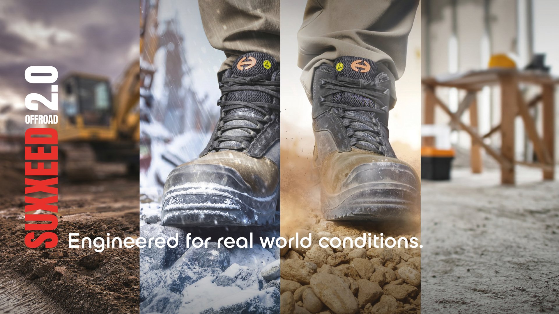 SUXXEED OFFROAD 2.0 BROWN HIGH multi-purpose high-cut safety shoes