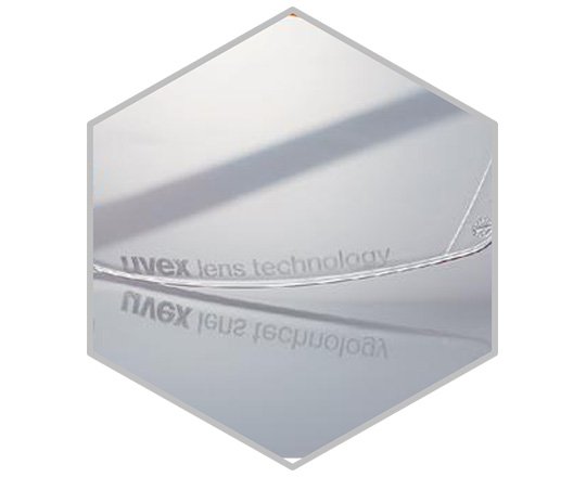 Laser engraving on the lens