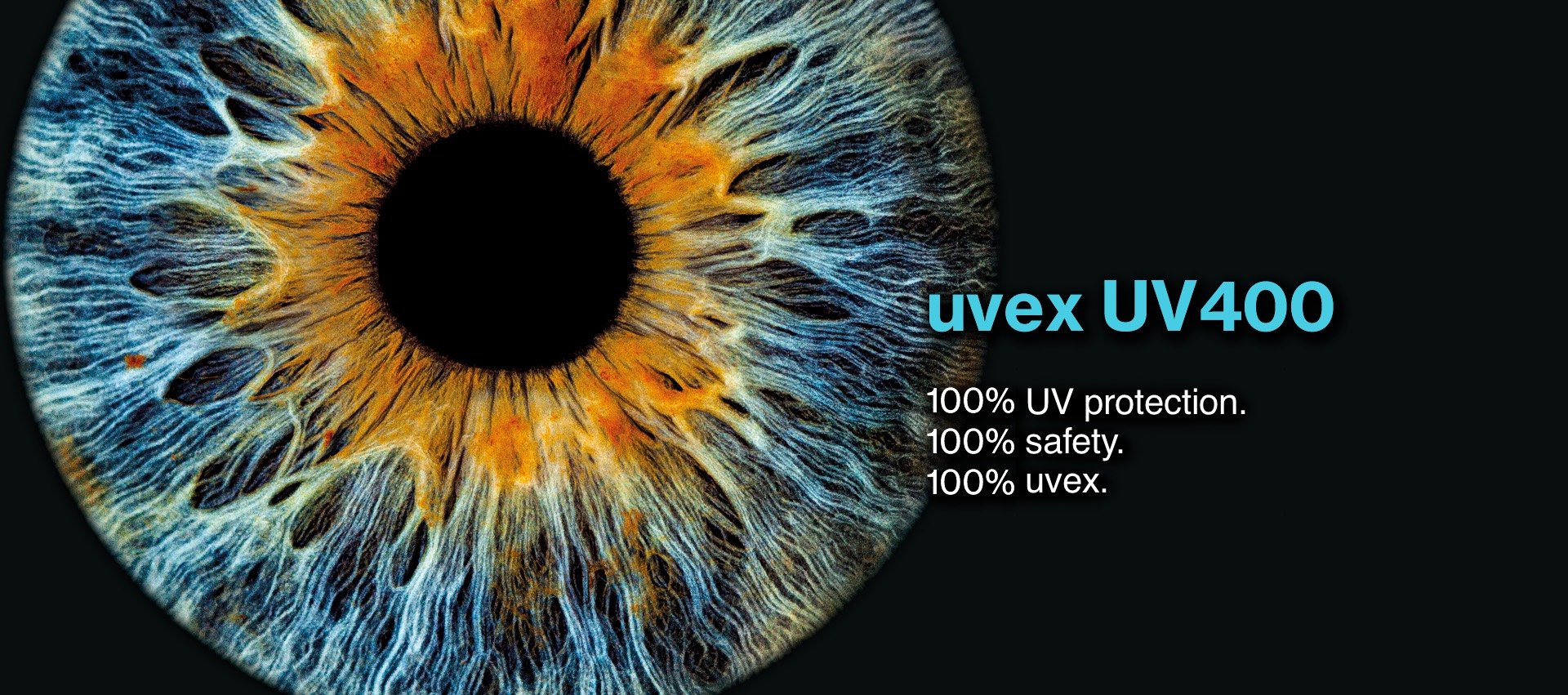 uvex UV400 — 100% protection against UVB and UVA radiation