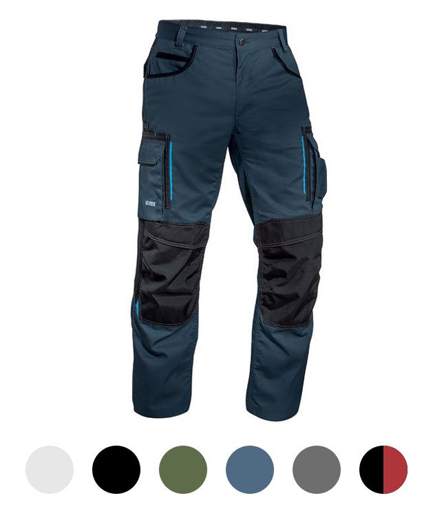 Men's long work trousers in blue