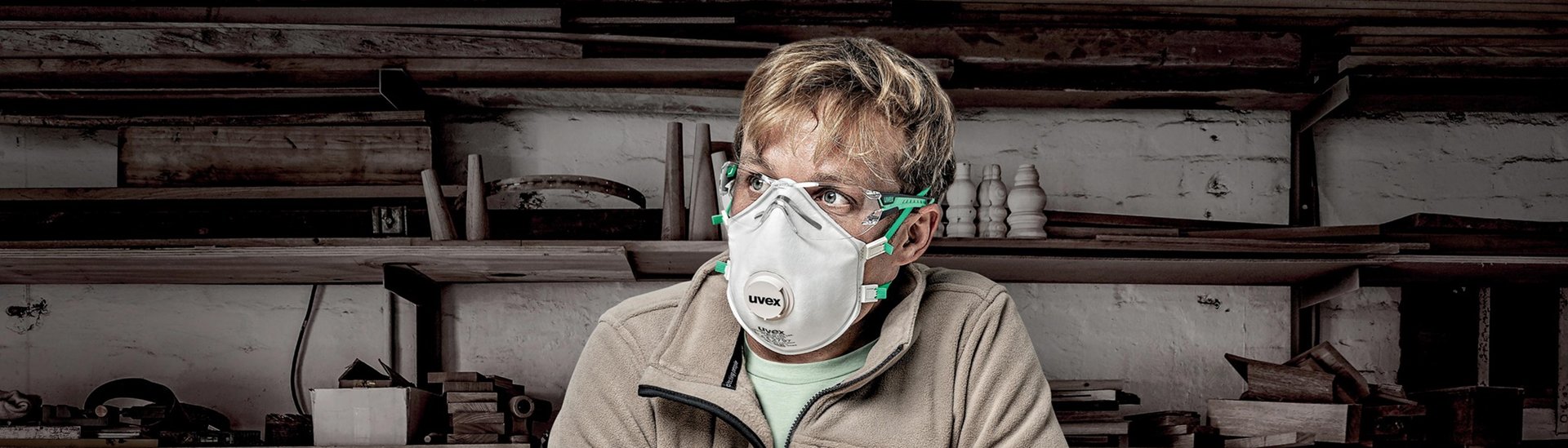 Combine respiratory protection with safety goggles