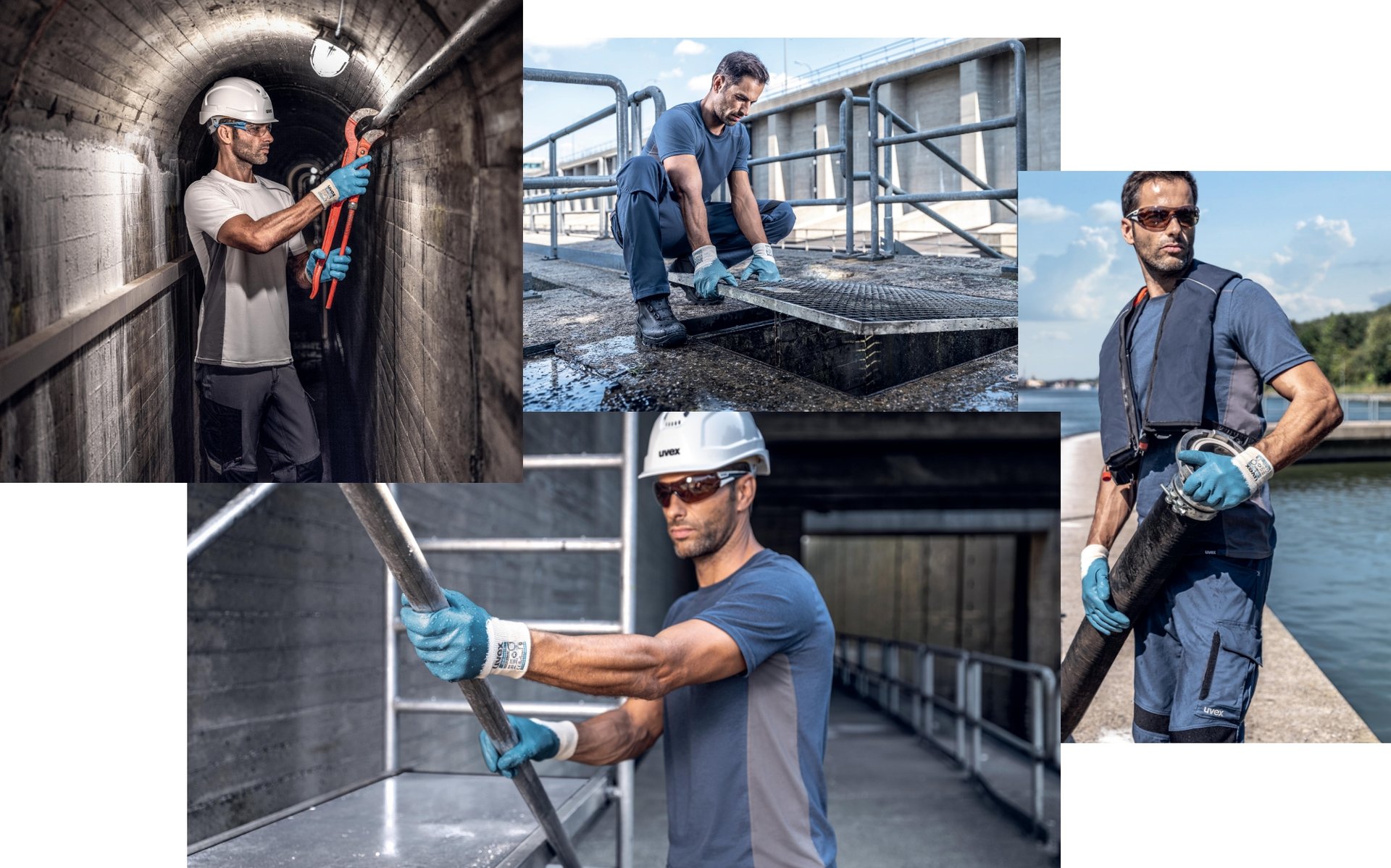 waterproof safety gloves with water-grip