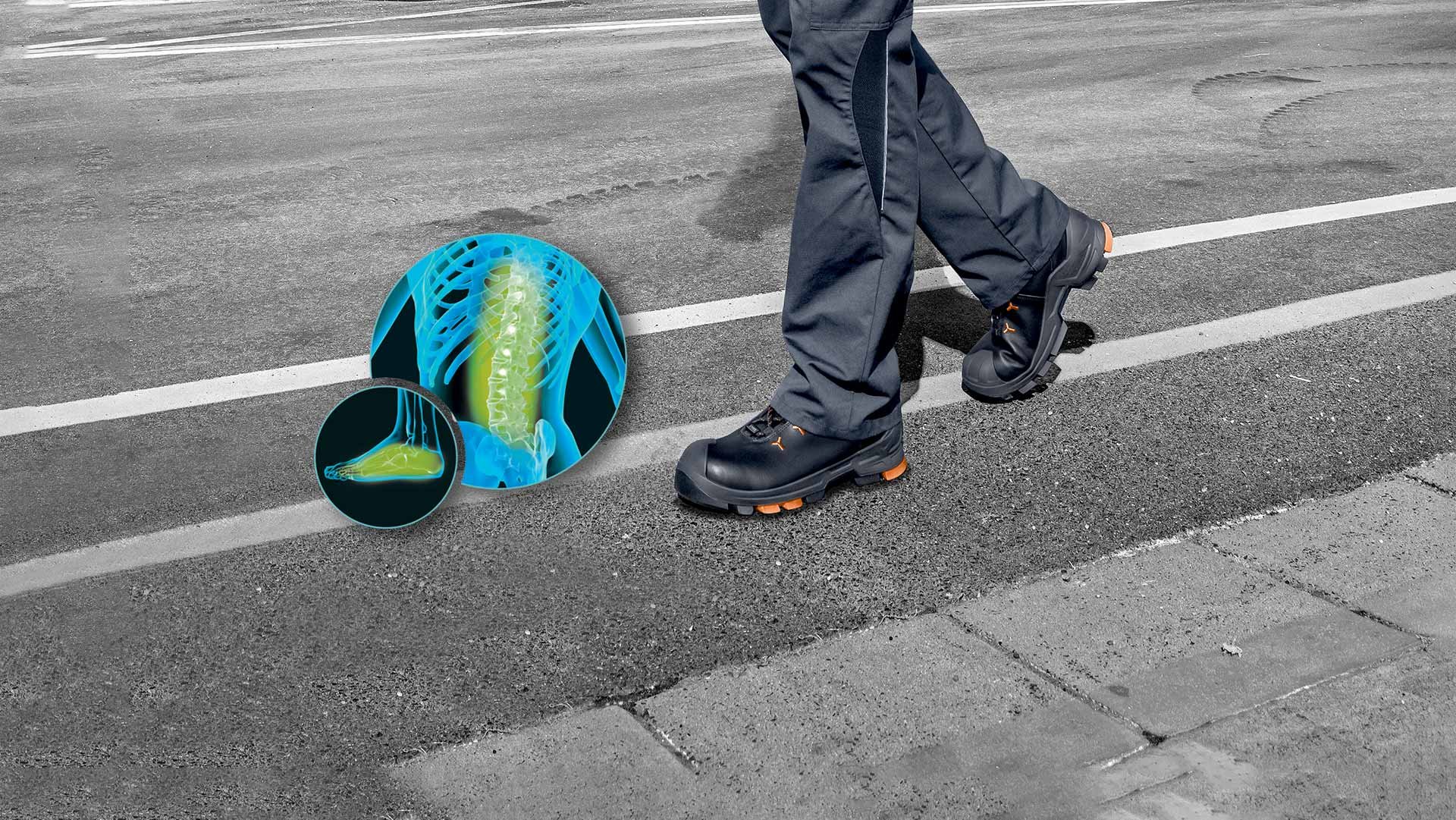 Anti-fatigue footwear from uvex