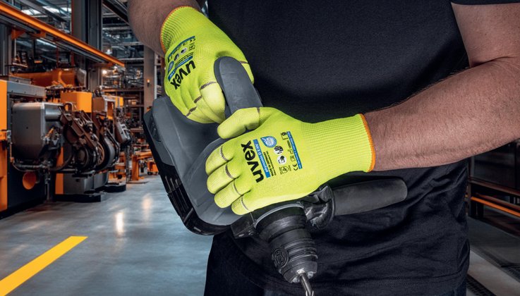 uvex patented finger tear-off technology in action