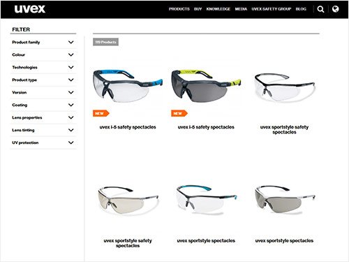 Explore our safety eyewear range