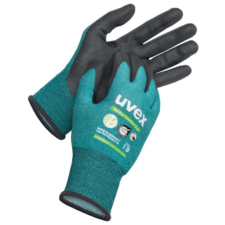 uvex Bamboo Twinflex sensitive and sustainable safety gloves