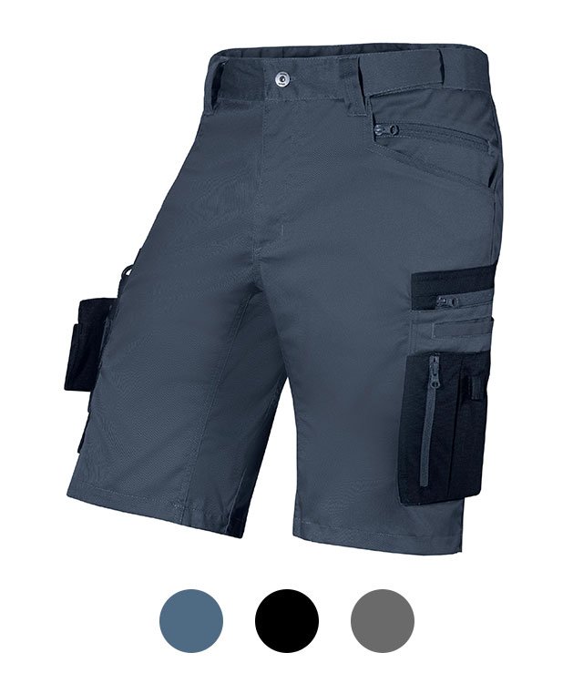 Men's professional short work trousers dark blue