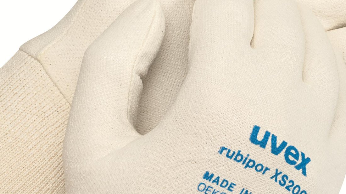 uvex rubipor cotton assembly gloves