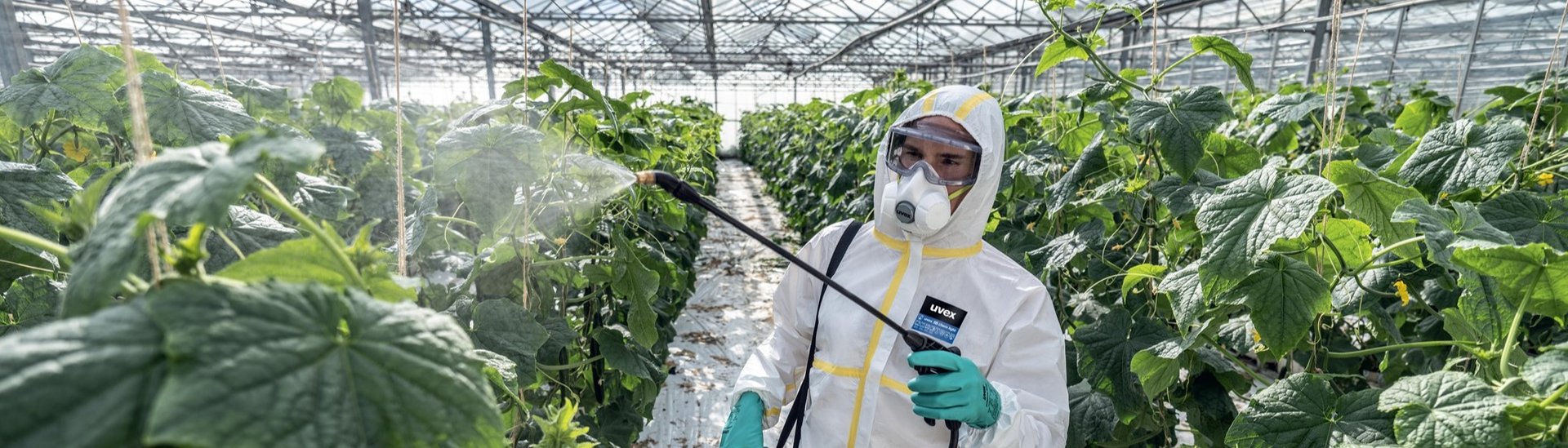 Suitable breathing mask for agriculture