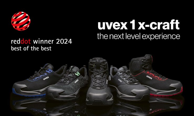 uvex 1 x-craft reddot design award winner 2024 best of the best