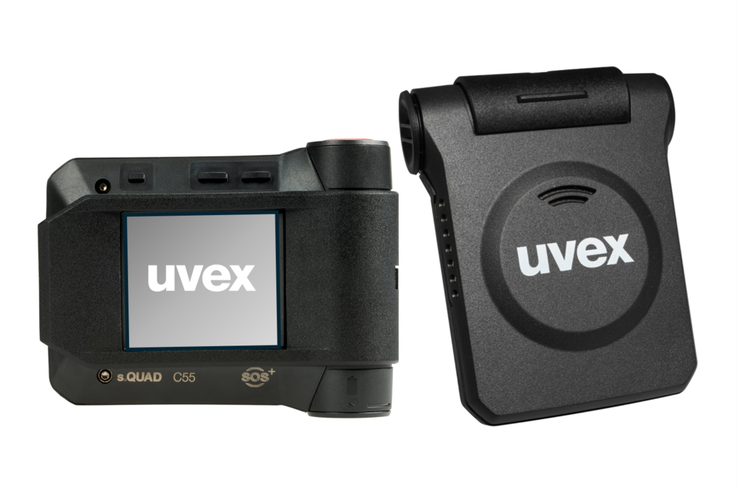[Translate to Deutsch:] uvex C5 Pager als Personen-Notsignal-Gerät für Alleinarbeiter mit automatischem und manuell auslösbarem Alarm