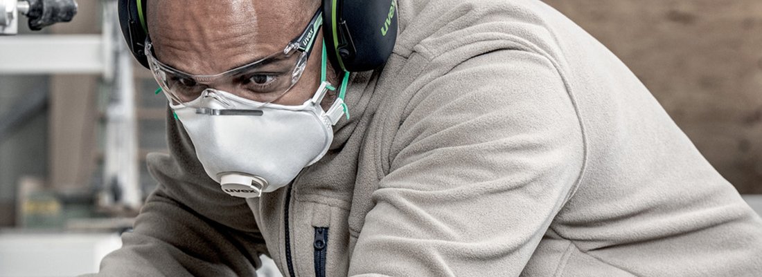 uvex respirators with exhalation valve for easier breathing