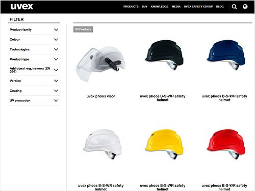 Browse all uvex head protection