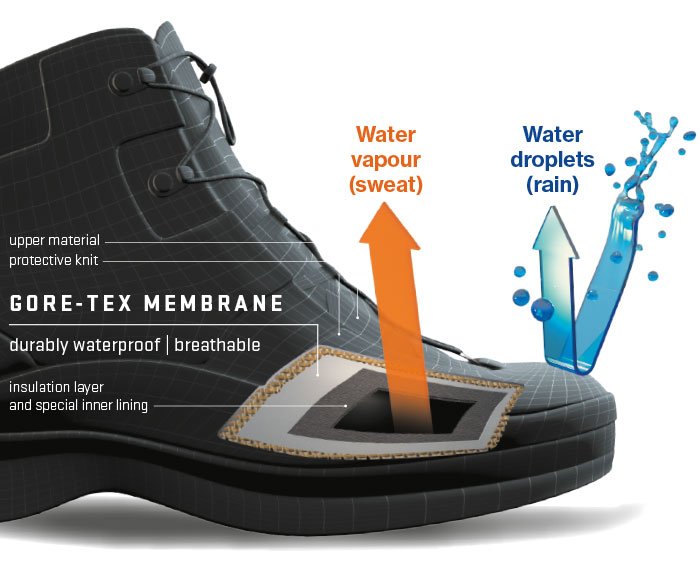 The Gore-Tex­ membrane