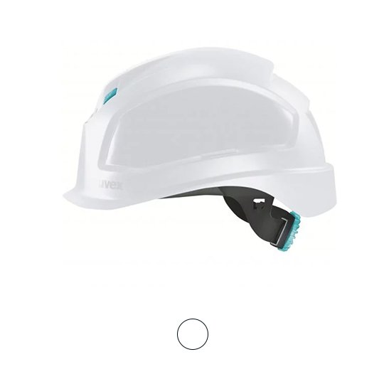 uvex pheos planet B-S-WR sustainable safety helmet with continuous width adjustment and short brim