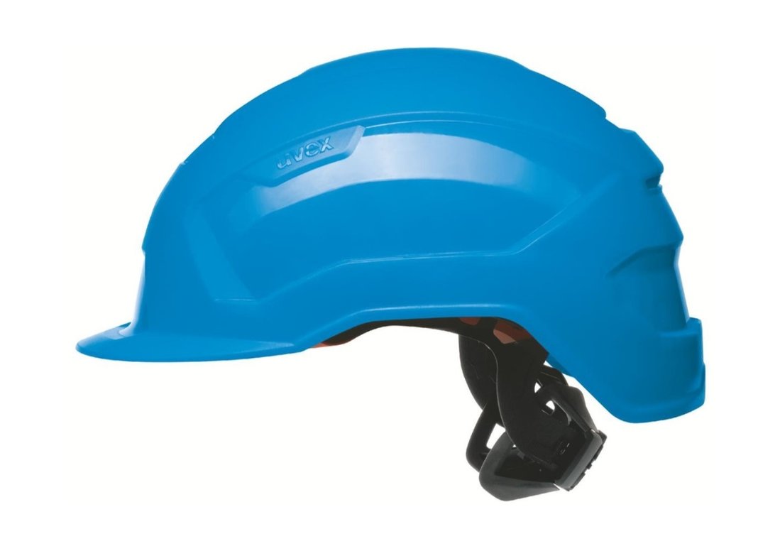 uvex pronamic E ergonomic safety helmet for electricians with enclosed helmet shell blue
