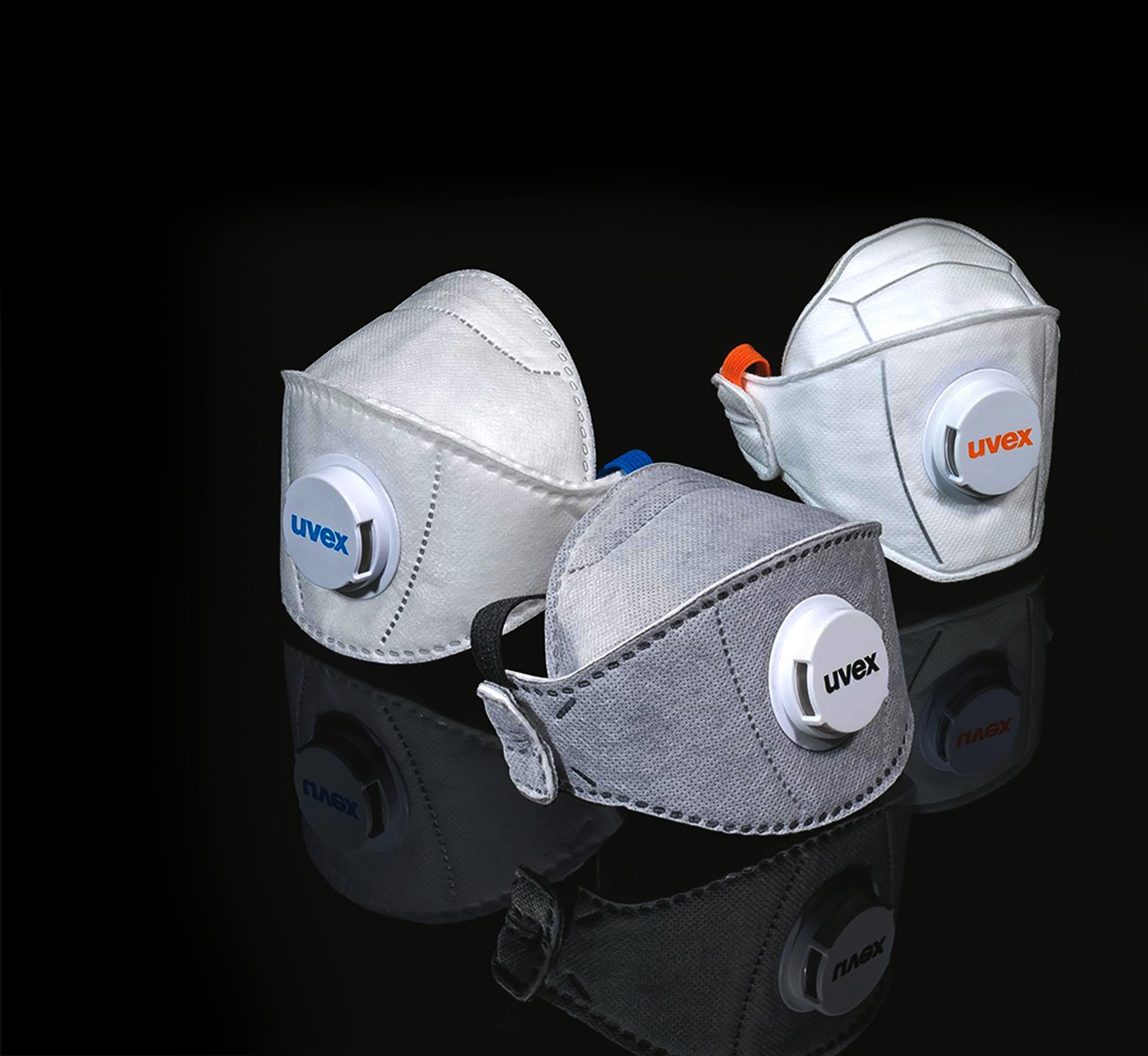 uvex respirators with exhalation valves FFP1, FFP2 and FFP3