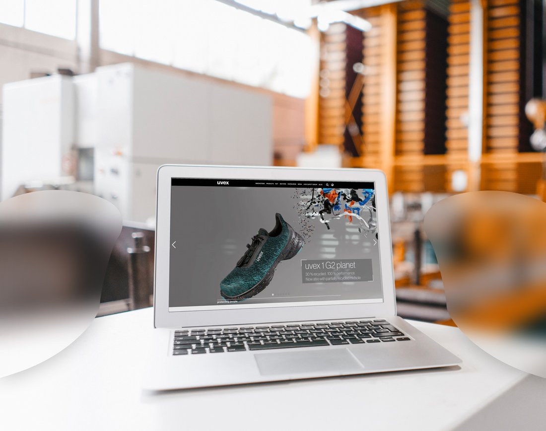 Schutzbrille mit Sehstärke und Comfortscheiben Nahcomfort Optima für einen Arbeitsbereich von 30 Zentimeter bis circa 2 Meter