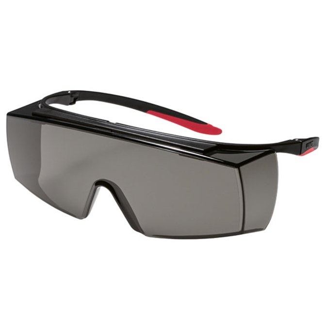 uvex super f OTG safety goggles with medium infrared protection tinting