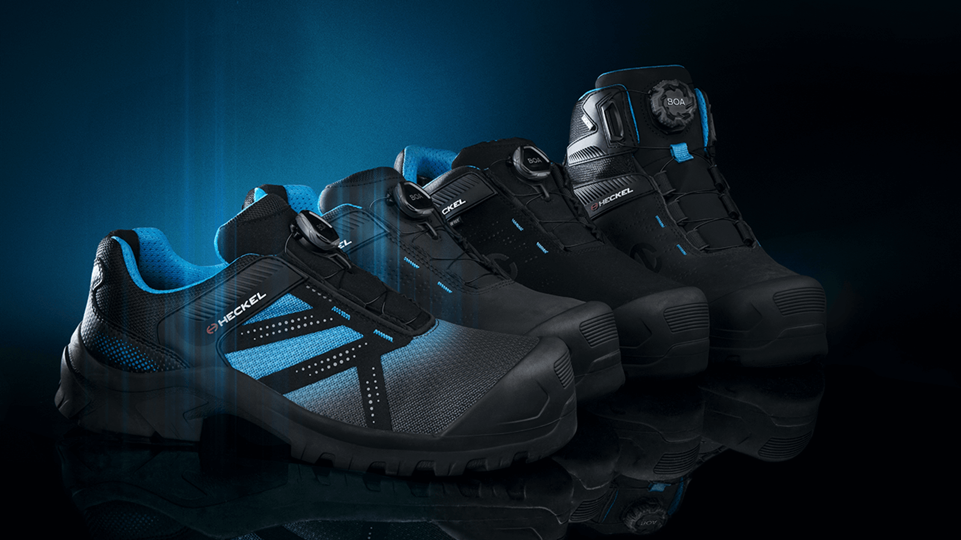 Chaussures de sécurité Heckel avec système de fermeture BOA