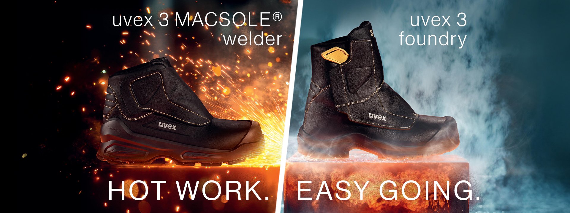 uvex welder and foundry boots
