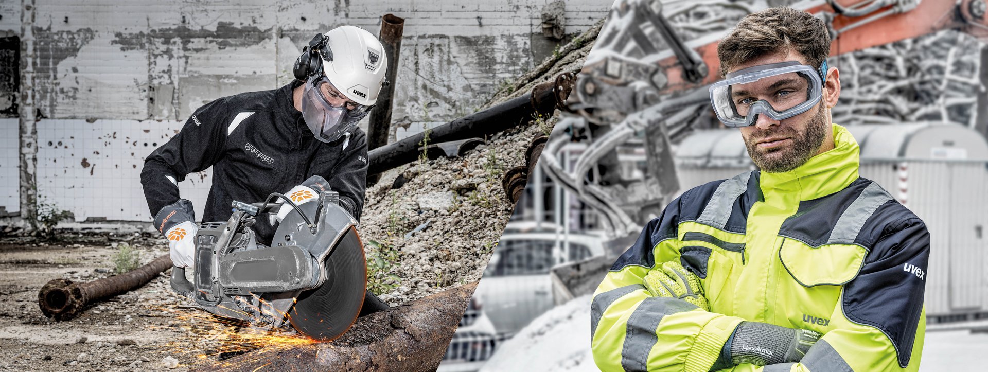 uvex hypervision flexible safety glasses with faceguard