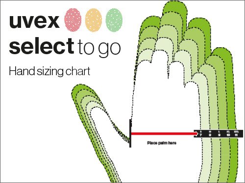 Doanload our uvex hand sizing chart