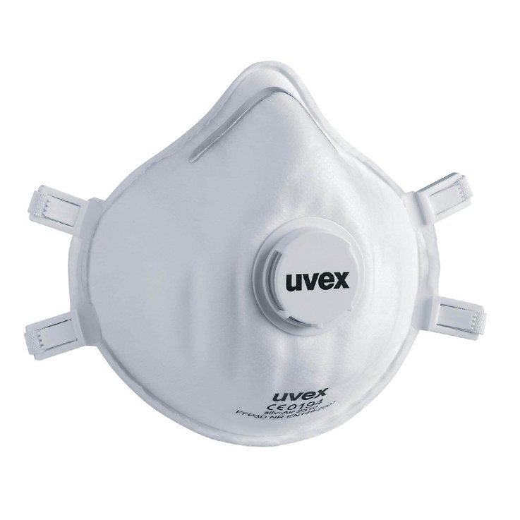 Masque de protection respiratoire coque avec soupape uvex