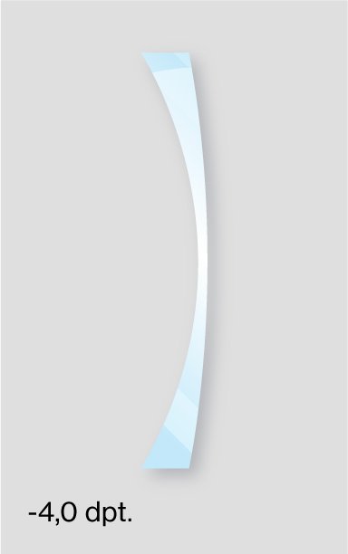 Schutzbrille mit Sehstärke Brechungsindex Scheibenmaterial Trivex 1.53 bei -4,0 Dioptrien