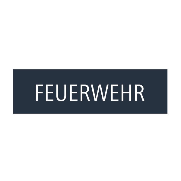 Rückenpatch für Feuerwehr-Kleidung mit Schriftzug Feuerwehr