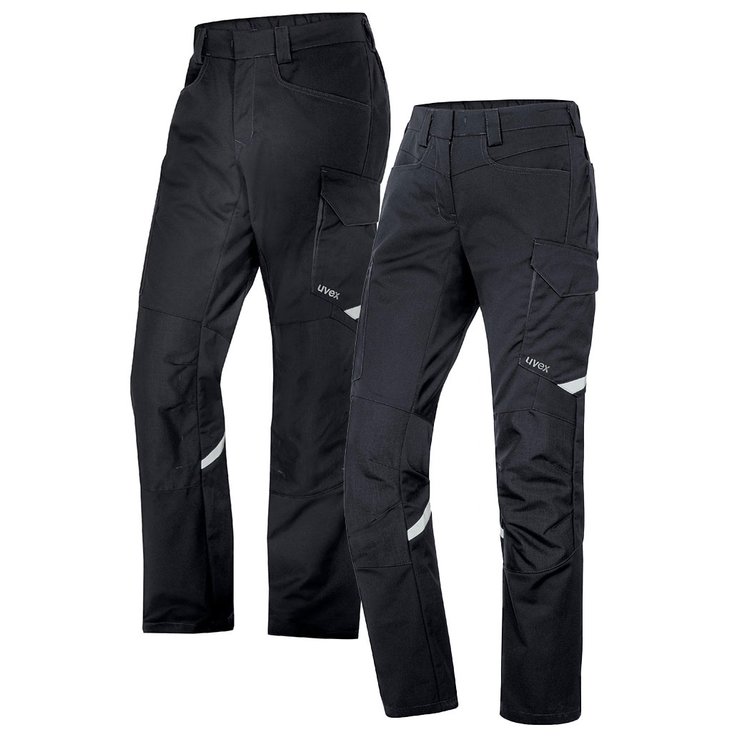 automotive workwear black regular fit cargo trousers for men and women