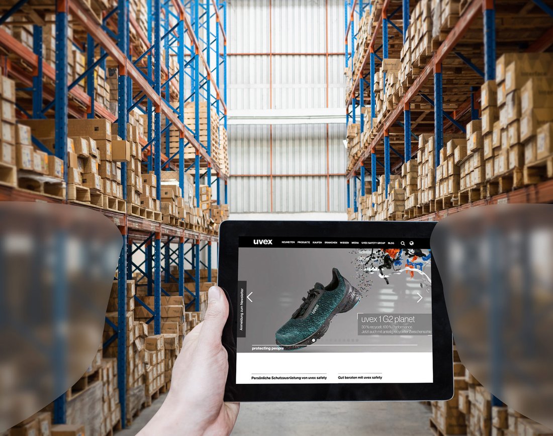 Schutzbrille mit Sehstärke und Gleitsichtscheiben Optima mit verbreitertem Sichtfeld im Nahbereich und Fernbereich und geringer Verzeichnung im Randbereich