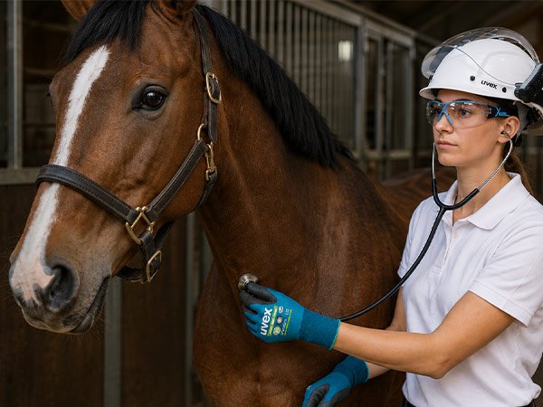 Head protection for Veterinary Professionals