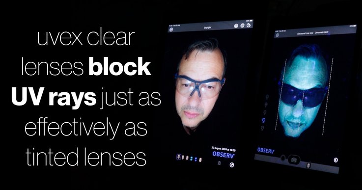 Protecting your eyes from from harmful ultraviolet light with uvex