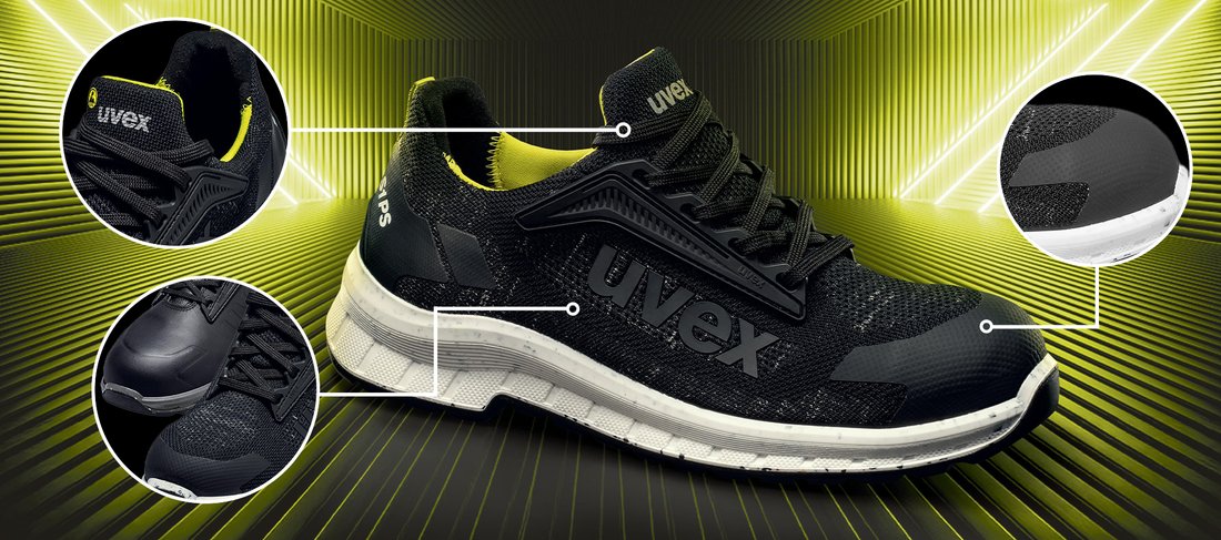uvex 2 trend safety shoes with enhanced durability