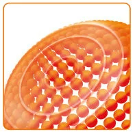 Absorbs and dissipates impact energy