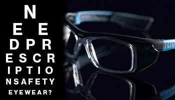 Safety glasses with prescription lenses