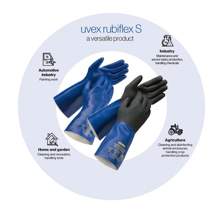 uvex rubiflex gloves are highly versatile