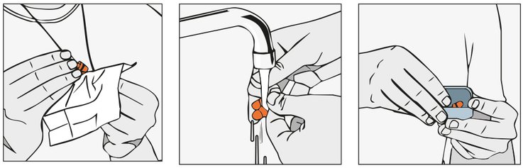 Reinigung eines Mehrweggehörschutzstöpsel