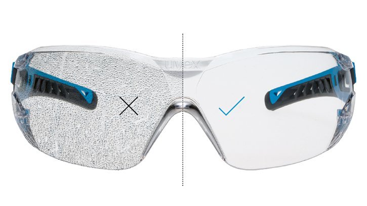 [Translate to French:] uvex pheos nxt, uvex supravision coating technology