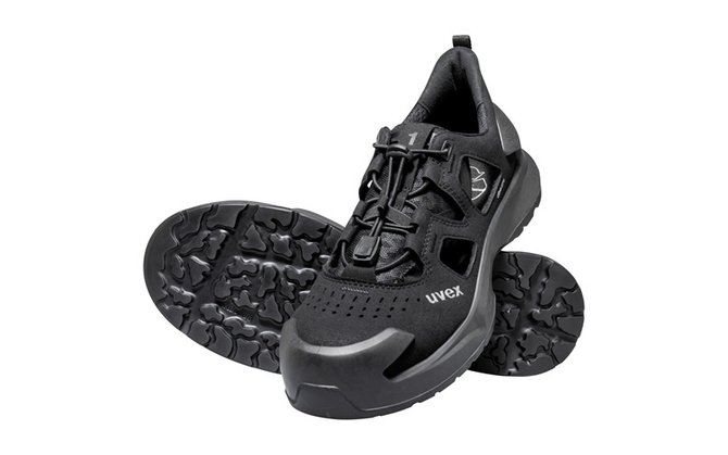 flexible sandal for craftsmen black