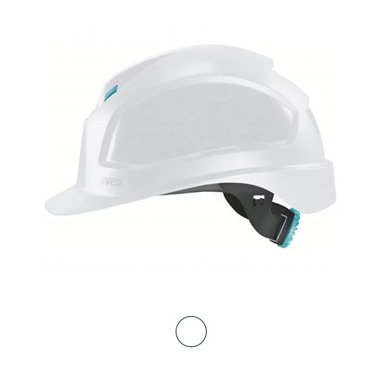 uvex pheos planet B-WR sustainable safety helmet with continuous width adjustment and long brim