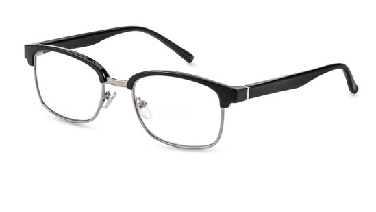 lesebrille modell palermo schwarz-silber