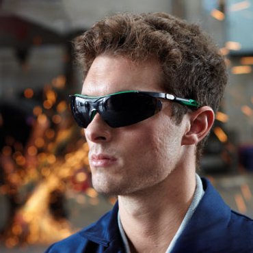 Safety eyewear with welding lenses