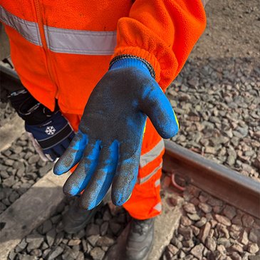 HexArmor gloves in use